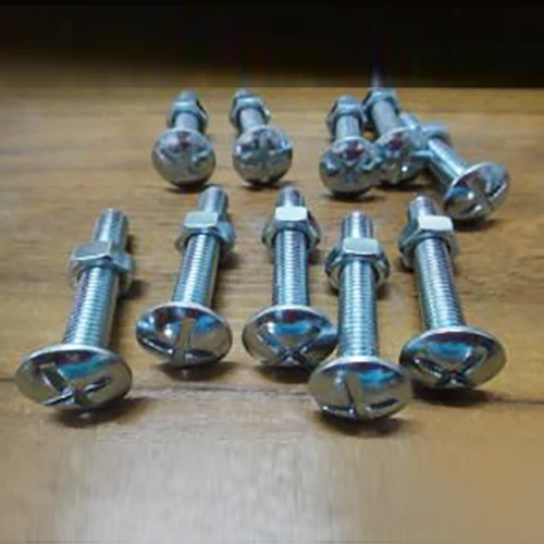 A307 gr สลักเกลียวมุงหลังคาสังกะสีสีขาวพร้อมน็อตหกเหลี่ยมประกอบ