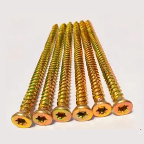 torx pozi 6 nibs สีเหลืองสังกะสี hi-lo เกลียวคอนกรีต